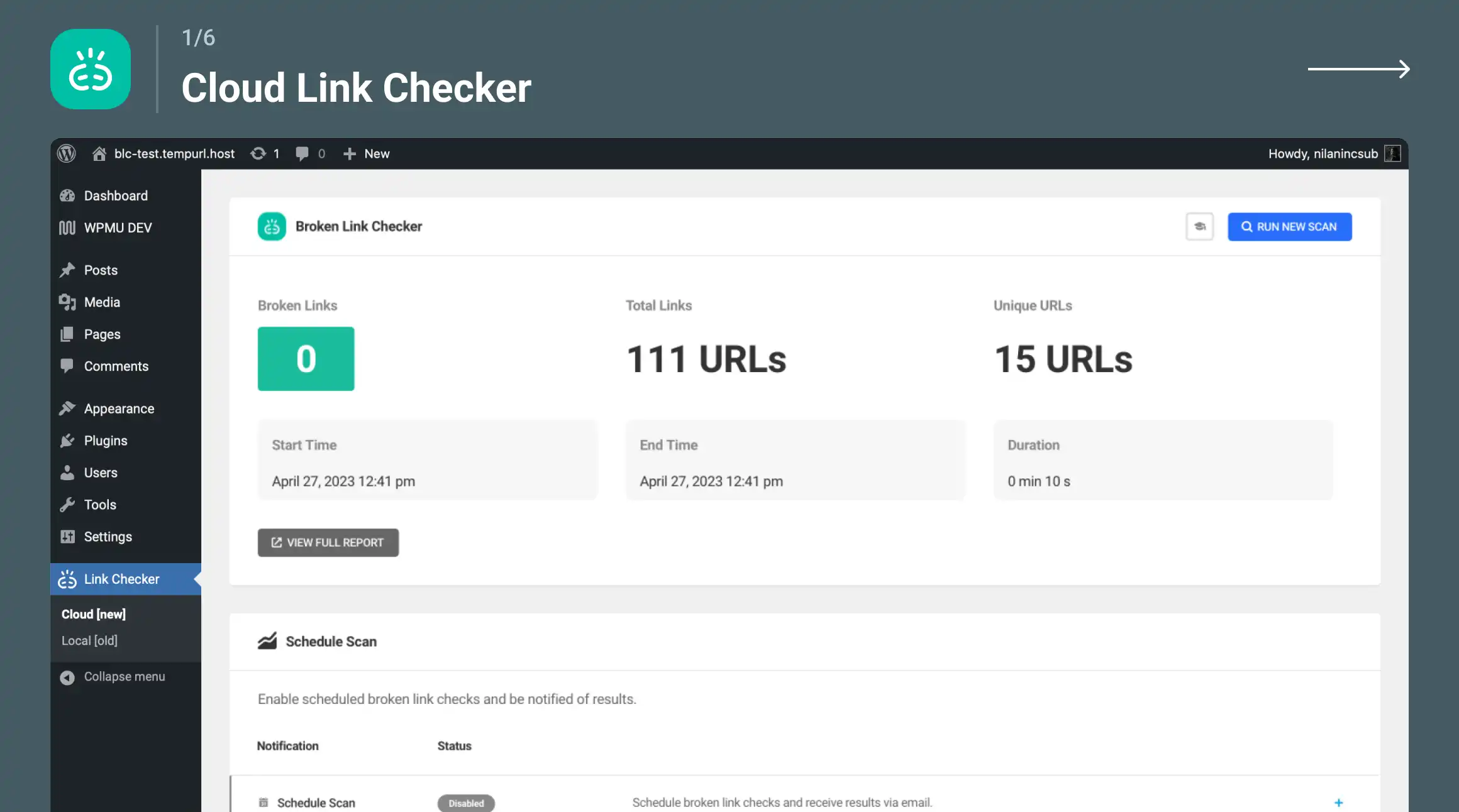 Broken Link Checker plugin review wpfixs